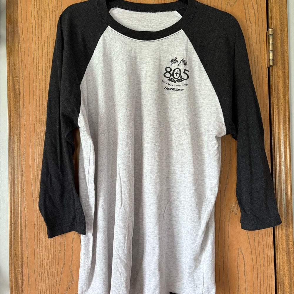 Fasthouse baseball tee - Black and White